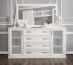 Гостиная Мишель 1+комод+зеркало+1 белый матовый | изображение 4