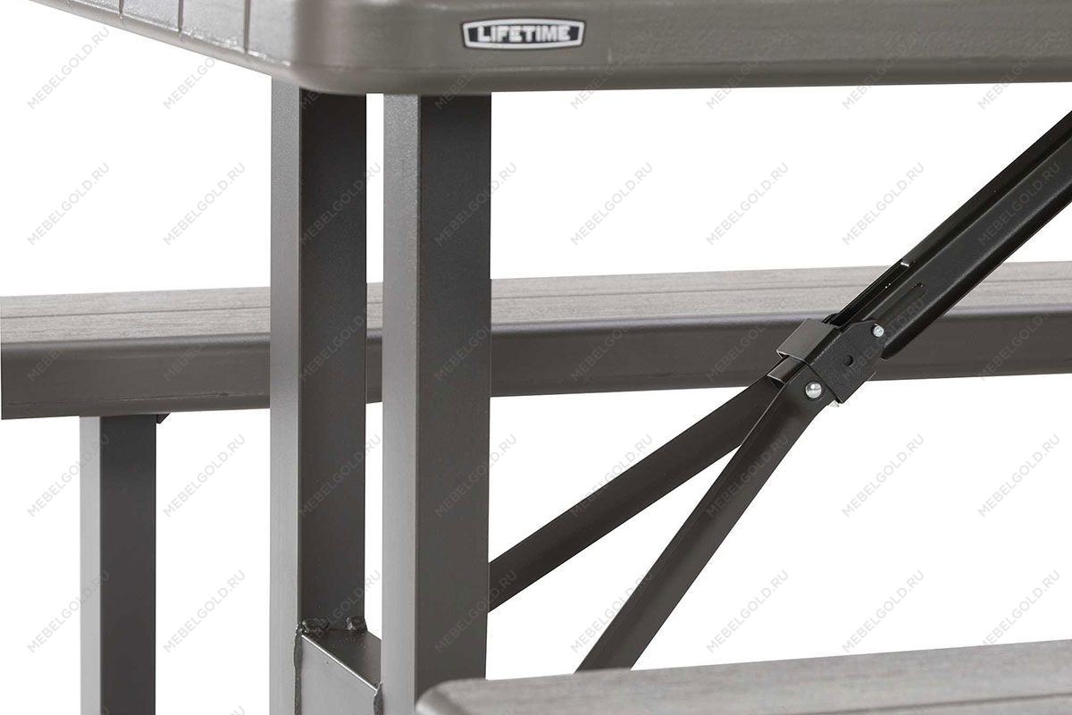 Стол с лавочками Lifetime для пикника | изображение 4