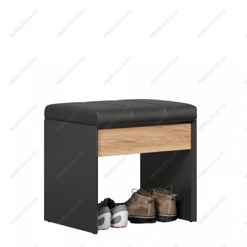 Неаполь Скамья (Черный/Дуб Золотой) - Выставка м. Марьина роща