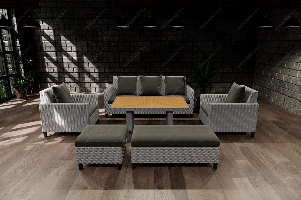 Комплект плетеной мебели MOKKA BELLA большой | изображение 1