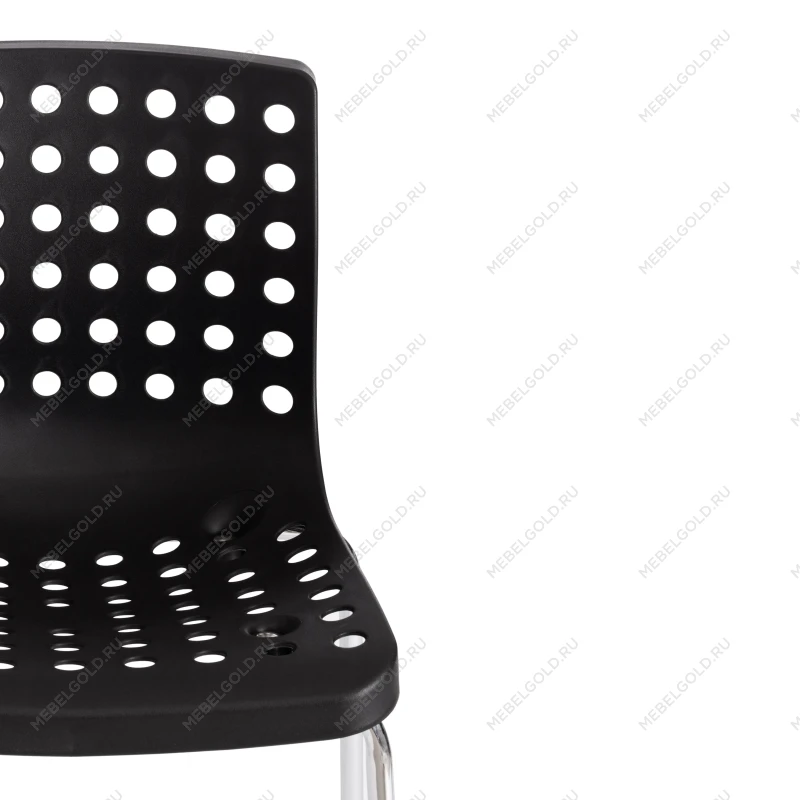 Стул SKALBERG (mod. C-084-A), металл/пластик, 46 х 56 х 79 см, Black (черный) / Chrome (хром) | изображение 5