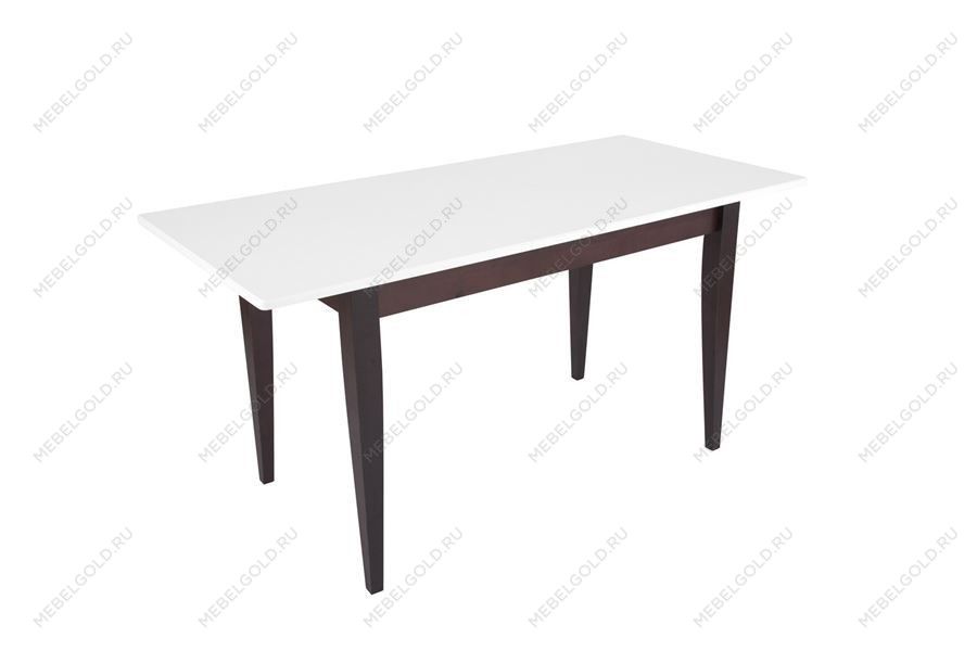Стол Квадро (1200*700+300/цвет столешницы Белый/цвет ножек Венге) | изображение 3