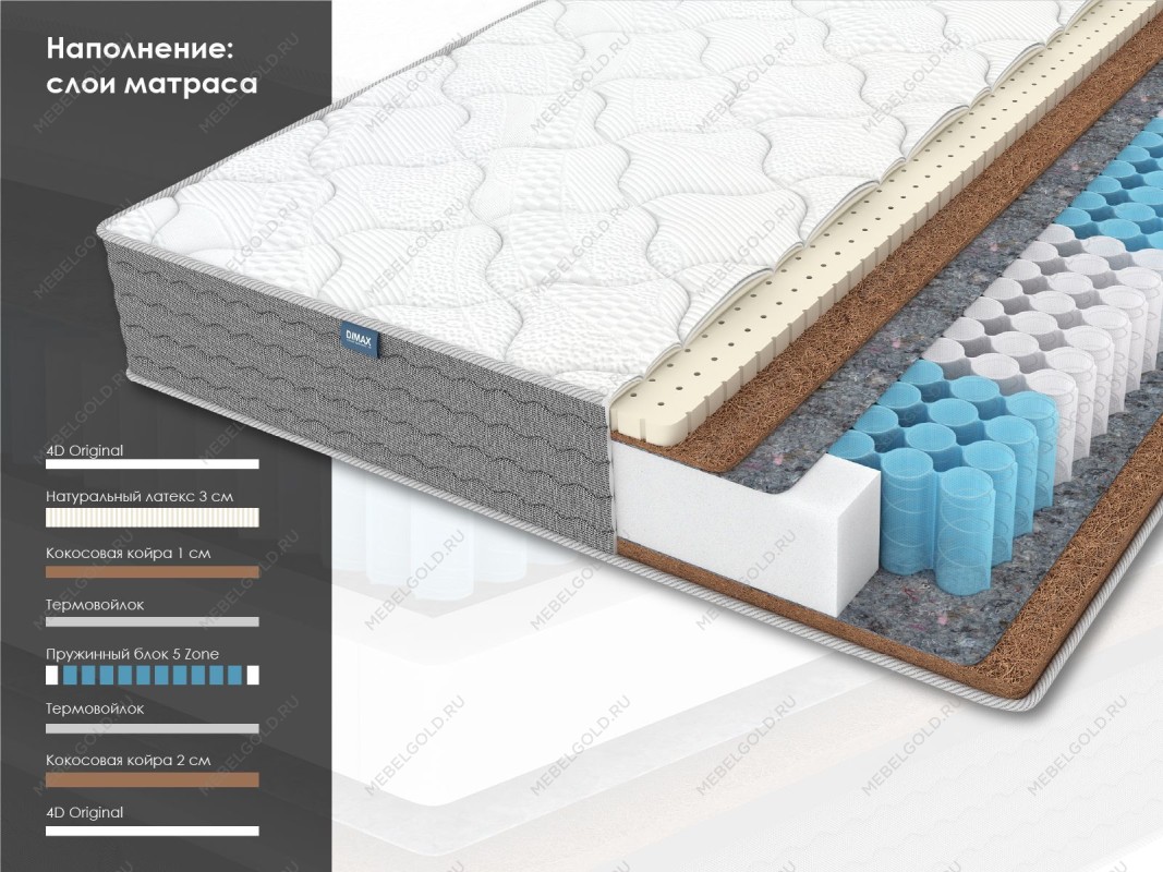 Матрас ОК Медиум хард 80х200 | изображение 1