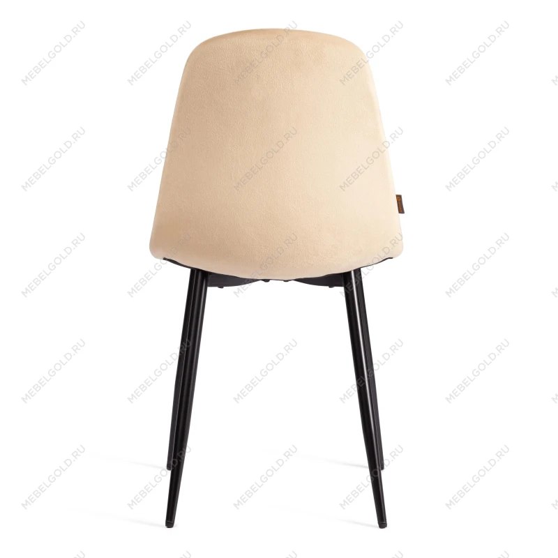 Стул BREEZE (mod. JSC-58), Велюр/металл, 44 х 53 х 86 см, sandy (песочный) HLR6 / черный | изображение 3
