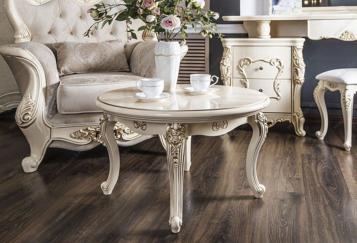 м. Марьина Роща - Столик круглый Джоконда крем глянец | изображение 2