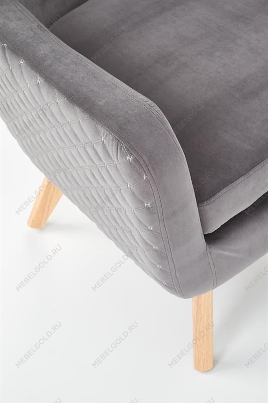 Кресло Halmar MARVEL (серый/черный) | изображение 4