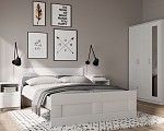 БРИМНЭС / СИРИУС кровать двойная ИКЕА / IKEA 180х200 белая | изображение 4