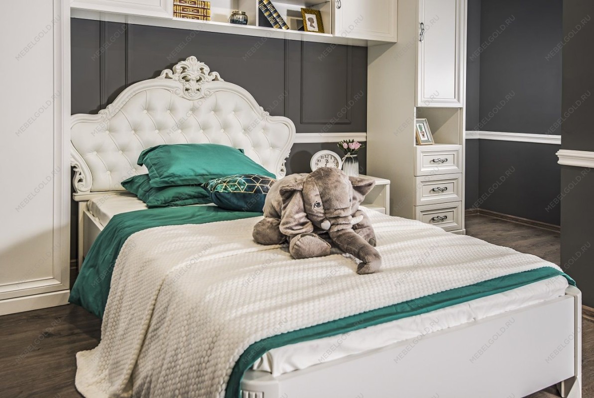 Детская кровать Мишель 120х200 см белый матовый | изображение 2