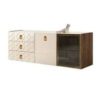 Комод 1.6м Bogemia Woodline Fly Fa (Слоновая кость) (Lakobel/Золото) БМКМ-4[5][10]