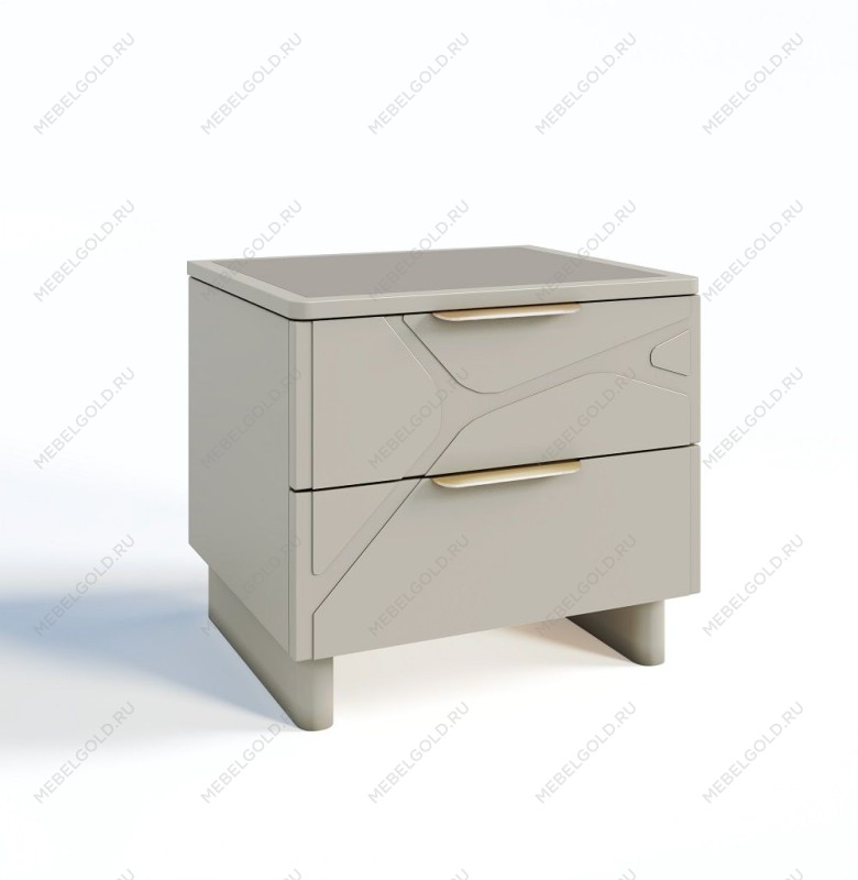 Тумба прикроватная Лейла светло серый камень