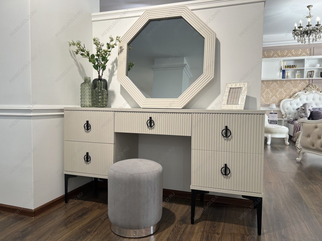 Зеркало Стелла светло серый камень | изображение 4