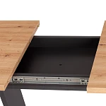 Стол обеденный FOX раздвижной, ЛДСП, 68.6x110-145x75 см, Дуб артисан/Графит | изображение 10