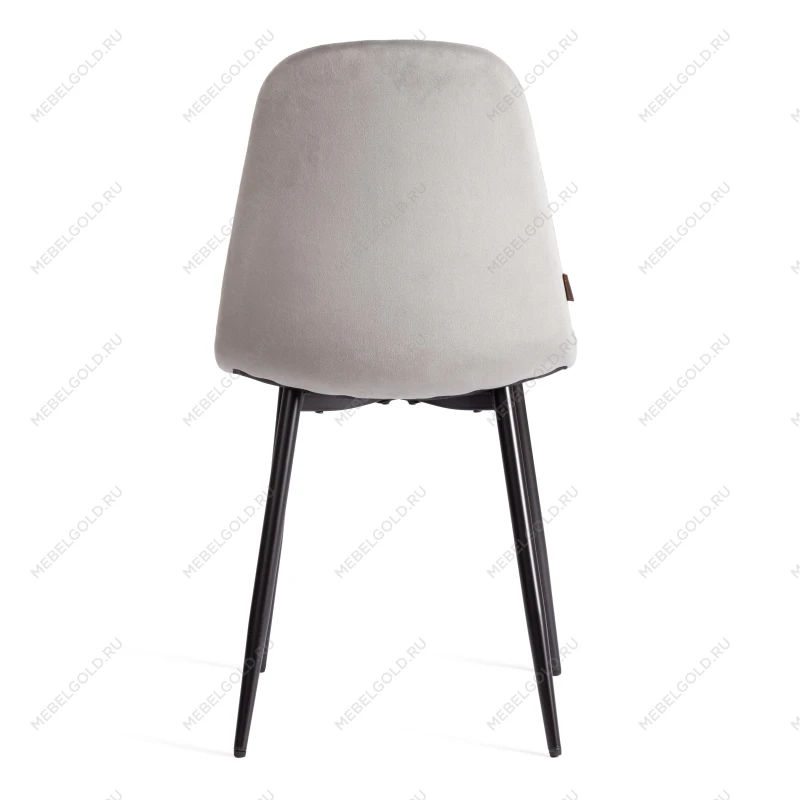 Стул BREEZE (mod. JSC-58), Велюр/металл, 44 х 53 х 86 см, grey (серый) HLR 19 / черный | изображение 3