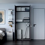 МАКС шкаф 2 двери 100х38х233 серый | изображение 3