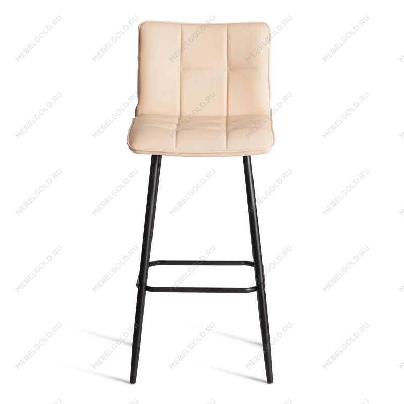 Барный стул Bari/Бари, экокожа, бежевый, 45х56х110 см | изображение 4