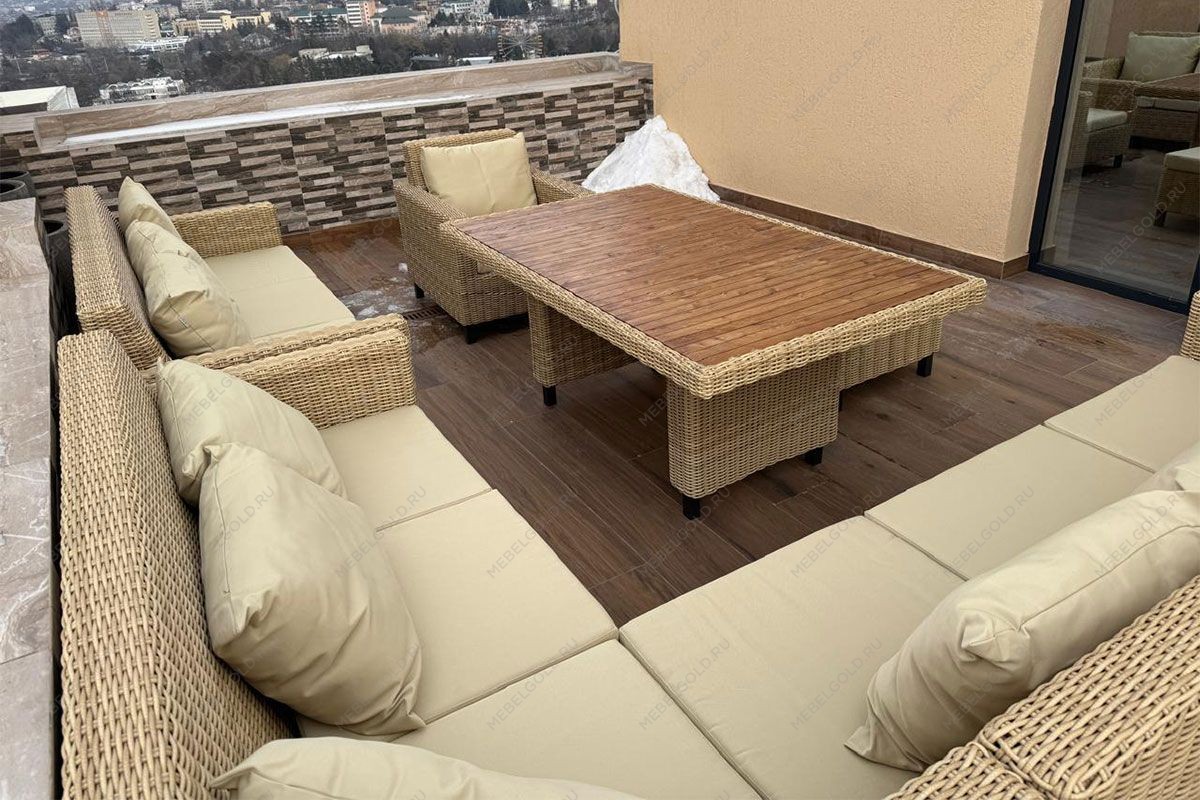 MOKKA BELLA диван 2-х местный, соломенный | изображение 5