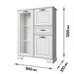 Тумба Тиффани 1V2D1S вудлайн кремовый - Выставка м. Марьина роща | изображение 2