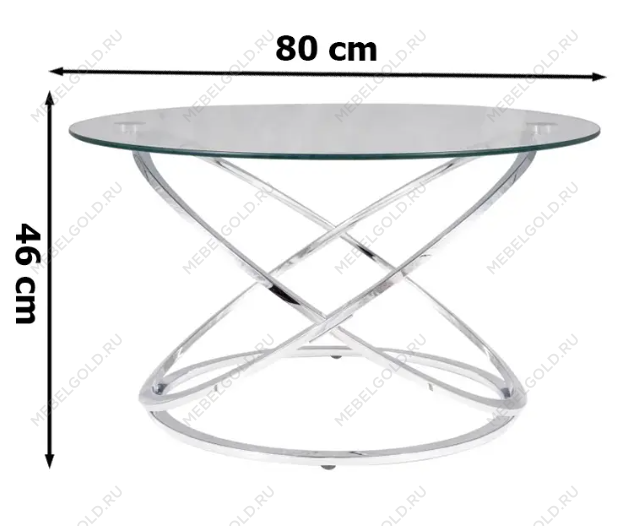 Стол журнальный Signal EOS B (хром) | изображение 1