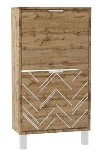 Тумба для обуви Хигс (Дуб вотан/Белый)