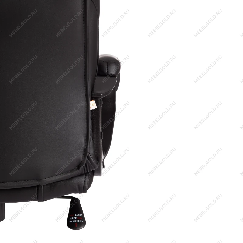 Кресло BERGAMO хром (22), кож/зам, черный, 36-6 | изображение 14