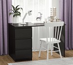 КАСТОР (KULLEN) стол письменный ИКЕА / IKEA 3 ящика 116х65 Дуб Венге | изображение 6