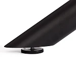 Стол обеденный Winston/Винстон, столешница керамика (глянцевая) / опоры металл, белый/черный, (120+30+30)x80x75(+1) см | изображение 18