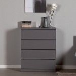 МАЛЬМ / VARMA Комод ИКЕА / IKEA 4 80х100х40, серый | изображение 5