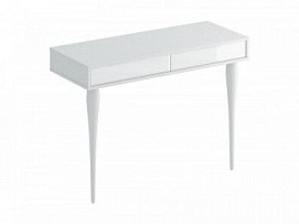 м. Марьина Роща - Туалетный столик Cloud Белый/Стекло белое, Ножки белые, 335266