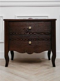 Тумбочка Версаль 2 ящика (орех)