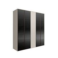 Шкаф 5-ти дв. Bogemia Air (Шелк/Черный) БМШ2/5(4)