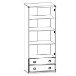 Комплект полок к шкафу JSZF2D2S Индиана сосна каньон | изображение 2