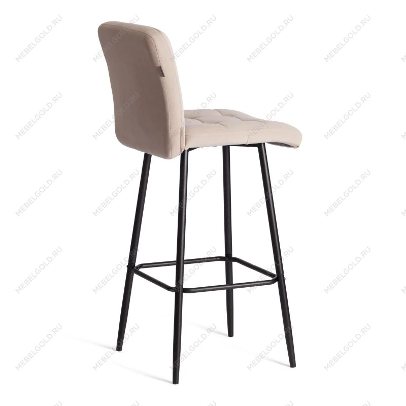 Барный стул Medeo/Медео, велюр, бежевый, 7, 45х56х113 см | изображение 2