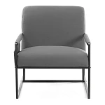 Кресло Charli LUX/Чарли Люкс, экокожа, Sharp Графит, 70х80х82 см | изображение 4