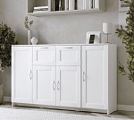 БРИМНЭС / СИРИУС тумба ИКЕА / IKEA 4 двери и 2 ящика 156х95 белая | изображение 4