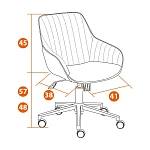 Кресло DUBLIN, велюр Clermon, малахит, 089 | изображение 13