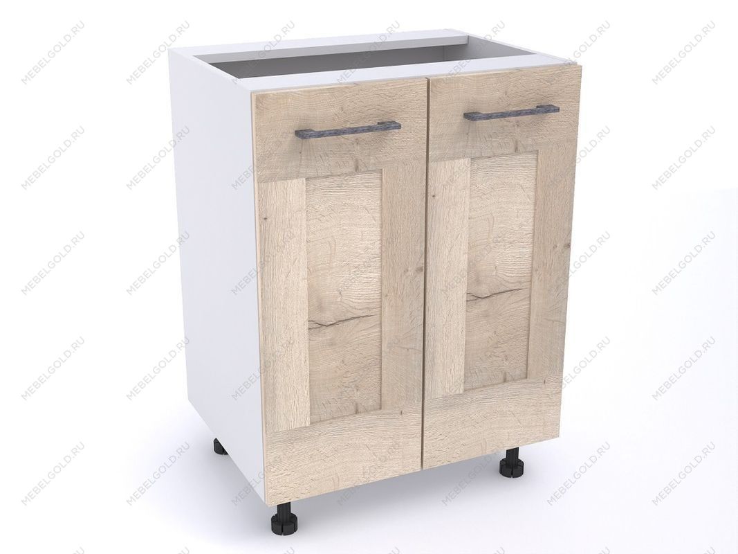 Стол С-60 2-х дверный, Дублин (600*470*820) Дуб галифакс белый, 21606