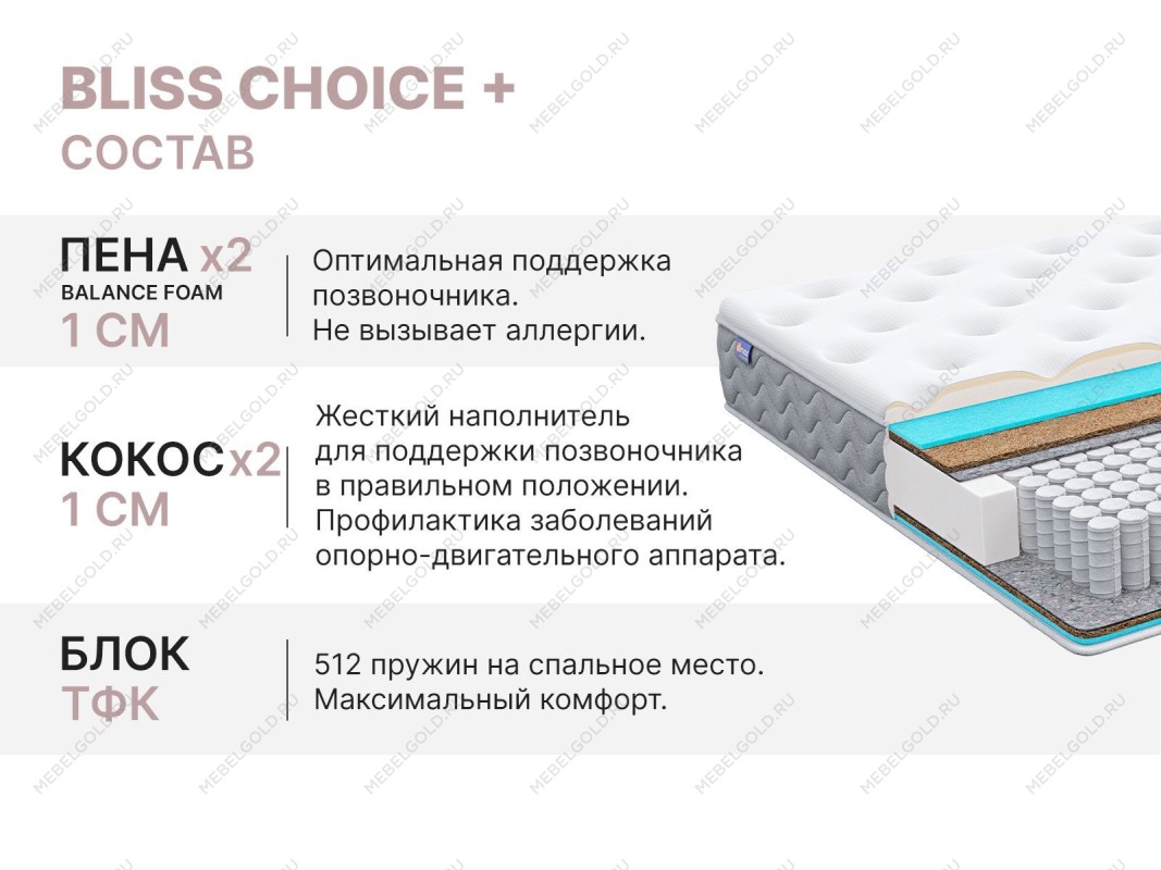 Матрас Bliss Choice + 180х190 | изображение 4