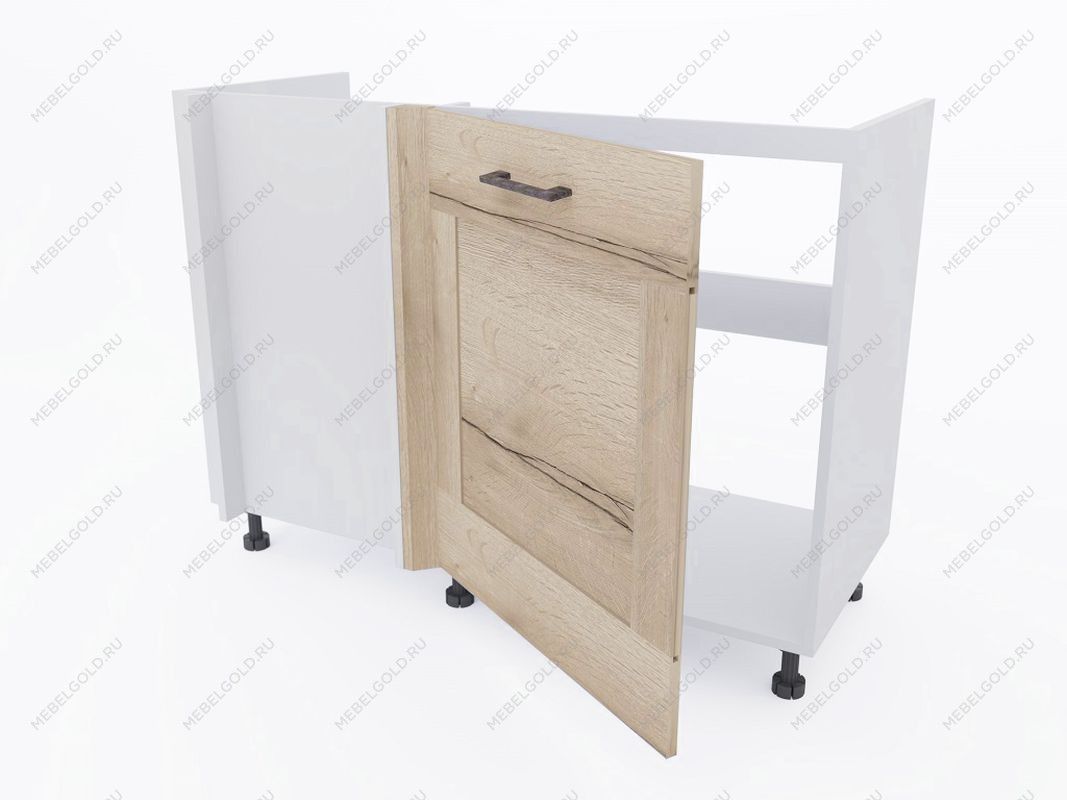 Стол под мойку угловой СМУ-120 правый, Дублин (1100*470*820) Дуб галифакс белый, 21675 | изображение 1