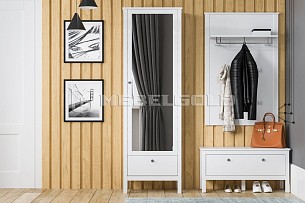 Шкаф Ева (Хельга) SZF1W1S/60 белый