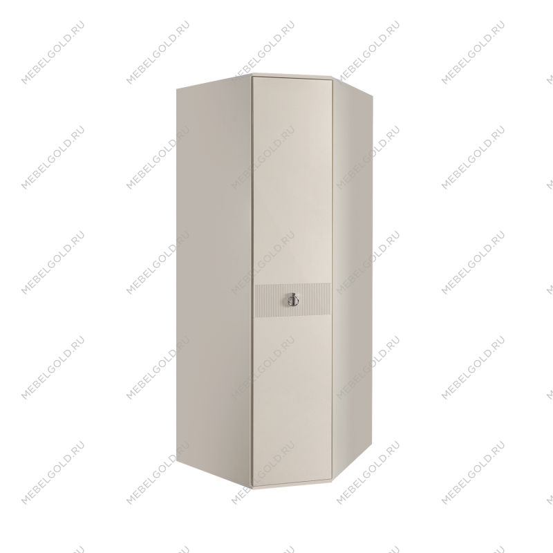 Шкаф угловой Римини СОЛО (Бежевый/Серебро) РМШУ2/1(s)