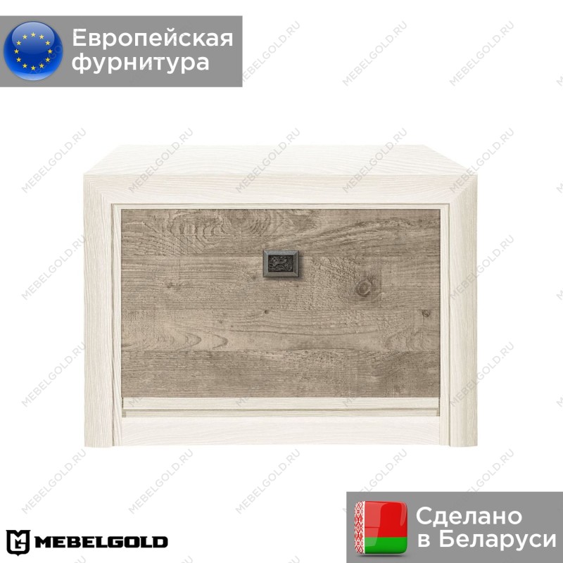 Тумба для обуви Коен BUT 1D ясень снежный | изображение 1