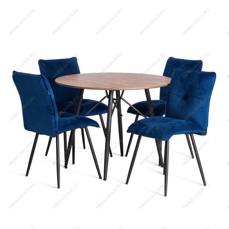 Стул обеденный Sweet, велюр, 46х55х88, Blue (синий) | изображение 8