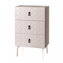 Балашиха - Комод Bogemia-Farfalle (Слоновая кость) (Novabuk/Черный) БМКМ-1 (Fa)