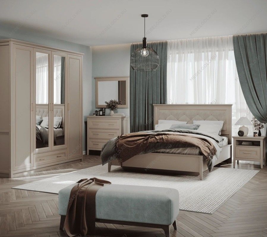 Кровать Классик LOZ160x200 с мягким элементом | изображение 2