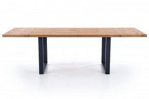 Стол обеденный Halmar PEREZ раскладной (дуб светлый/черный)