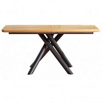 Стол обеденный Halmar DERRICK раскладной (дуб натуральный/черный)