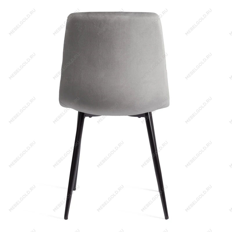 Стул CHILLY (mod. JSC-220), Велюр/металл, 44,5х52,5х88 см, Dark grey (темно-серый) HLR24 / черный | изображение 3