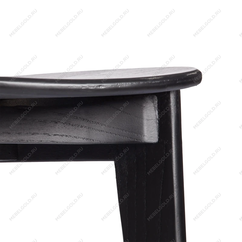 Стул ODIN, дерево вяз/ротанг, черный, 42х45х78 см | изображение 10