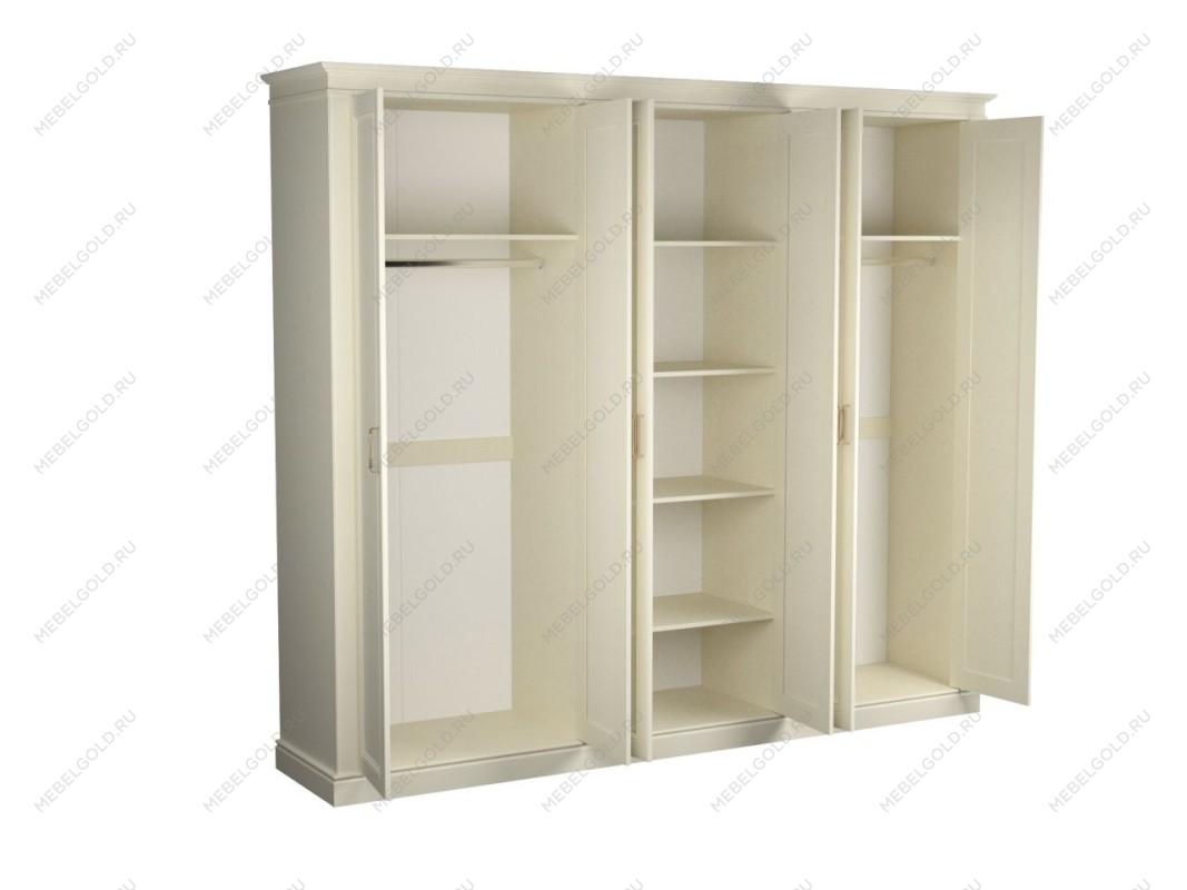 Шкаф 6-дверный, Сиена (2623*548*2300) Береза бежевая, 12338 | изображение 1