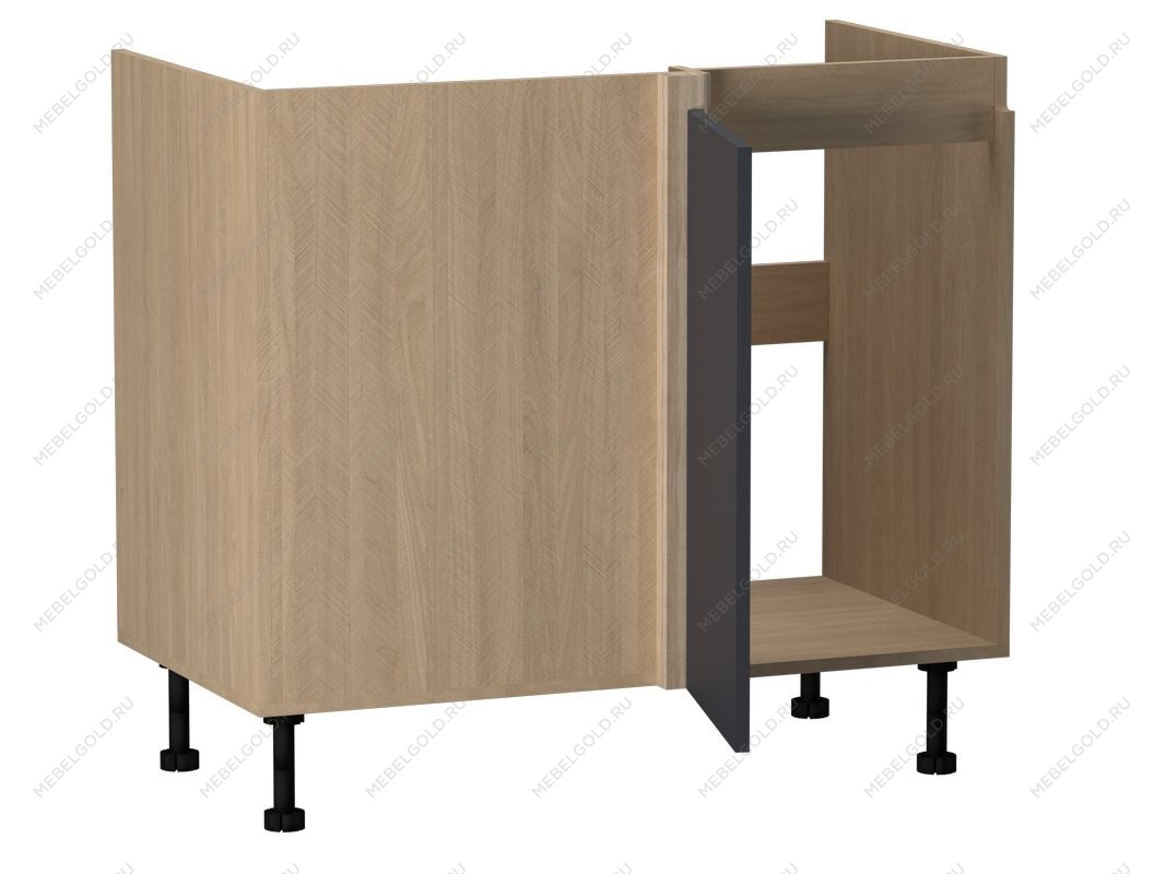 Стол под мойку угловой СМУ-100 правый, Женева (954*534*870) Дуб Палермо/Синий матовый, 22513 | изображение 1